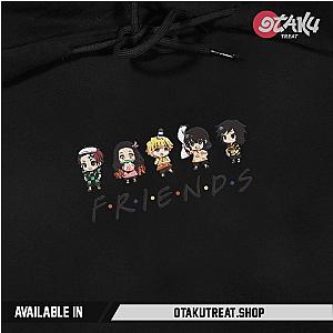 Demon Slayer Friends Cute Embroidered Hoodie / Sweatshirt