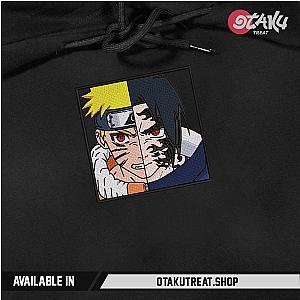 Split Naruto vs Sasuke Embroidered Hoodie / Sweatshirt