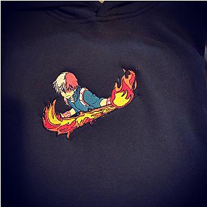 My Hero Academia Shoto Todoroki X Icy Hot Embroidered Hoodie CK3012