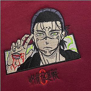 Jjk Aot Eren Sukuna'S Curse Yaeger Embroidered Hoodie CK3012