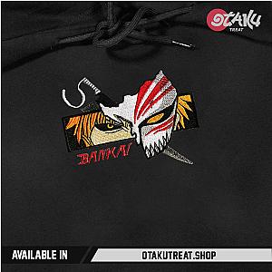 Bleach Ichigo Hollow Mask Bankai Embroidered Gym Hoodie CK3012