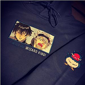 Black Clover Asta And Yuno Wizard King Embroidered Anime Hoodie CK3012