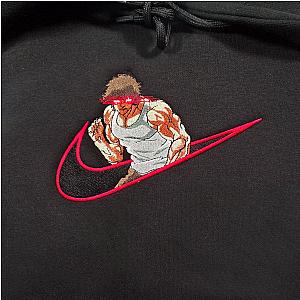 Baki The Grappler Hanma X Rage Embroidered Anime Hoodie CK3012