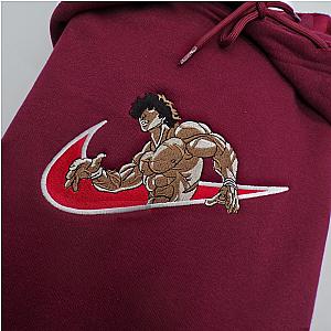 Baki Hanma X The Strongest Teenager In The World Embroidered Anime Hoodie CK3012