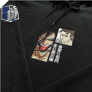 Attack On Titan Eren Yeager Titan Scout Kingdamn Custom Embroidered Hoodie CK3012