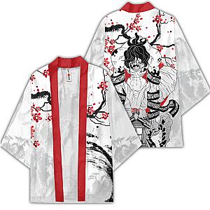 Gyutaro Kimono Shirts Custom Kimetsu Anime Haori Japan Style OT2102