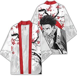 Gyomei Himejima Kimono Shirts Custom Kimetsu Anime Haori Japan Style OT2102