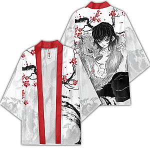 Inosuke Kimono Shirts Custom Kimetsu Anime Haori Japan Style OT2102