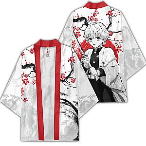 Zenitsu Kimono Shirts Custom Kimetsu Anime Haori Japan Style OT2102