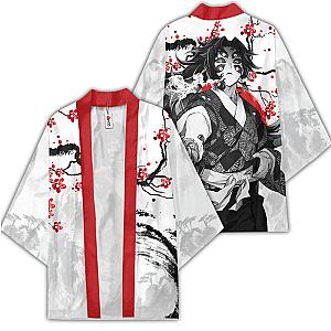 Kokushibo Kimono Shirts Custom Kimetsu Anime Haori Japan Style OT2102