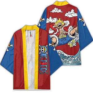 Luffy Gear 5 Kimono Shirts Custom One Piece Anime Haori OT2102