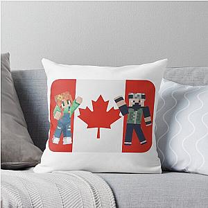 Gemini & Etho - The Canadians Throw Pillow