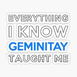 Everything I know - GeminiTay Sticker