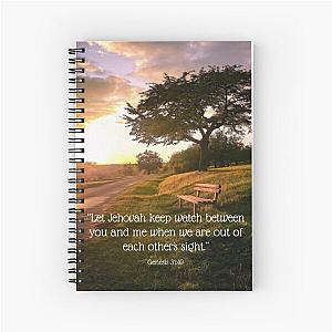 Genesis 31:49 Spiral Notebook