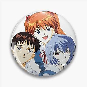 Neon Genesis Evangelion Shinji, Asuka, Rei, sticker Pin