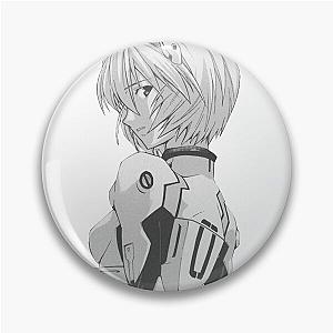 Neon Genesis Evangelion, Rei Ayanami (Black and White) Pin