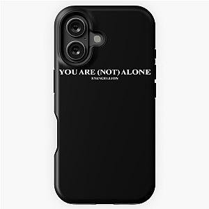 You Are (Not) Alone - Neon Genesis Evangelion (White Text) iPhone Tough Case