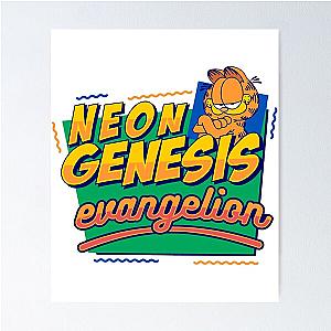 Neon Genesis Evangelion Garfield Poster