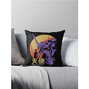 Neon Genesis Evangelion Retro Vintage Throw Pillow