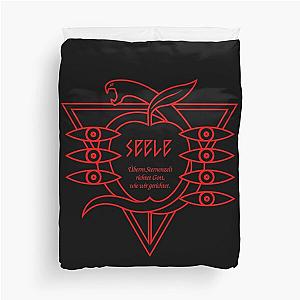 Seele Red Logo (Neon Genesis Evangelion) Duvet Cover