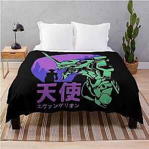 Neon Genesis Evangelion Retro Vintage Throw Blanket