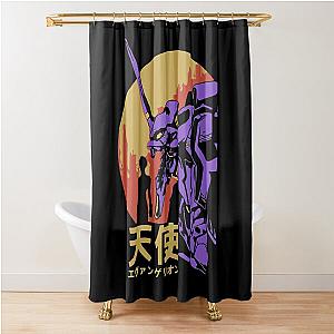 Neon Genesis Evangelion Retro Vintage Shower Curtain