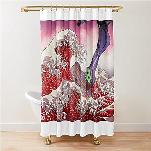 Third impact's great wave - Neon Genesis Evangelion Shower Curtain