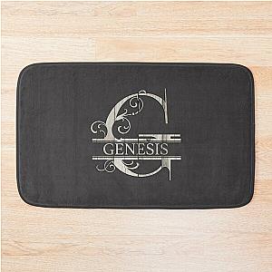 Genesis Name - Wood Style  Monogram Letter G The Genesis Name Gift For Genesis  -Gift shirt Bath Mat