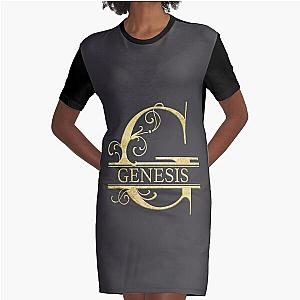 Genesis Name -  Monogram Letter G The Genesis Name Gift For Genesis  -Gift shirt Graphic T-Shirt Dress