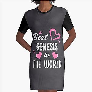 Genesis Name, Best Genesis in the World  -Gift shirt Graphic T-Shirt Dress