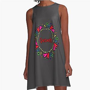 Cartoon Funk Genesis Doodle  -Gift shirt A-Line Dress