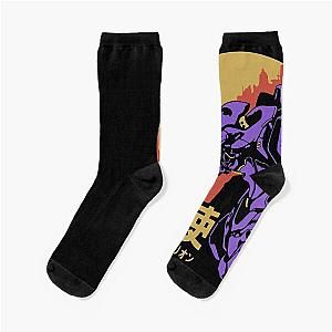 Neon Genesis Evangelion Retro Vintage Socks