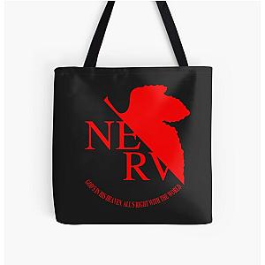 Nerv Logo, Neon Genesis Evangelion All Over Print Tote Bag