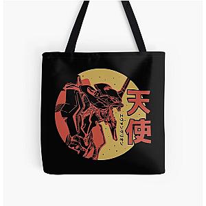 Neon Genesis Evangelion Retro Vintage All Over Print Tote Bag