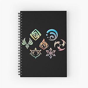 Genshin Impact Elements Spiral Notebook