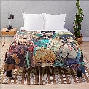 Anemo Boys Genshin Impact Throw Blanket