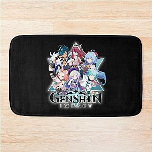 Genshin Impact Cryo Characters Bath Mat