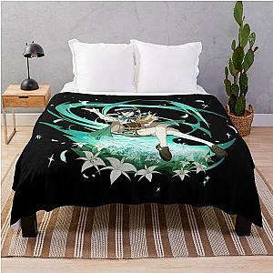 Genshin Impact - Venti Official Character Wish - Gacha Splash Art Throw Blanket