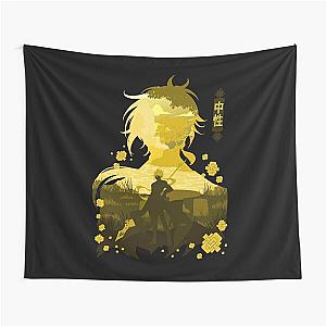 GENSHIN IMPACT ZHONGLI NEGATIVE SPACE Tapestry