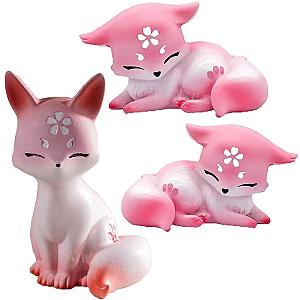 4-9cm Genshin Impact Yae Miko Anime Animals Figure Toys