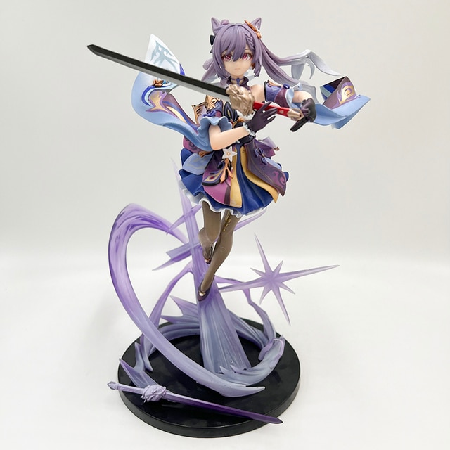 27cm Keqing Anime Genshin Impact Figure Model Toys | Genshin Impact ...