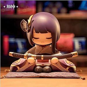 11cm Raiden Shogun Genshin Impact Sitting Doll Action Figure Toys