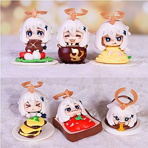 4-6cm Genshin Impact Food Paimon Figure Collectible Model Toys