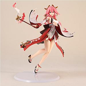 25cm Genshin Impact Yae Miko Anime Action Figure Toys