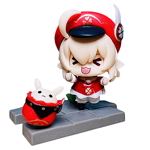 8cm Mini Klee Genshin Impact Game Cute Figure Doll Toy