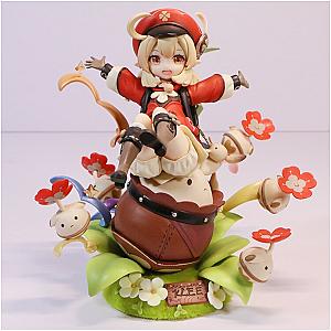 17cm Genshin Impact Klee Sitting Doll Anime Action Figure Toys