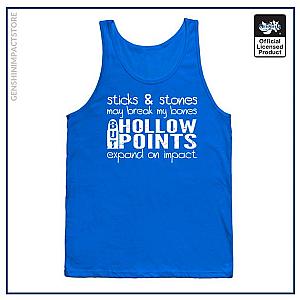 Genshin Impact Tank Tops - Sticks and Stones May Break My Bones But Hollow Point Expand On Impact