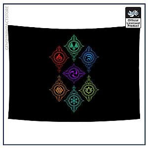 Genshin Impact Tapestries - Elements of World
