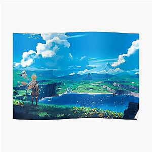 Genshin Impact Poster - Genshin Impact Landscape Paimon Game 2020 Poster RB1109