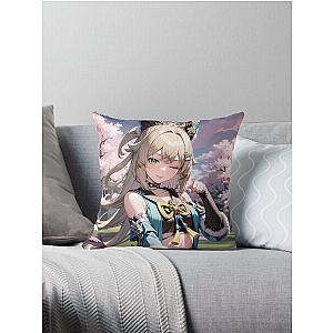 Kirara in Inazuma - Genshin Impact Throw Pillow